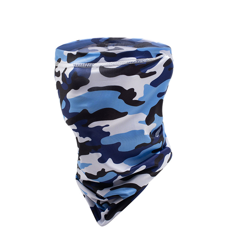 Ciclismo máscara de protección solar Sombrilla de seda de hielo máscara de protección UV de viaje al aire libre pañuelo mágico bufanda elástica de secado rápido