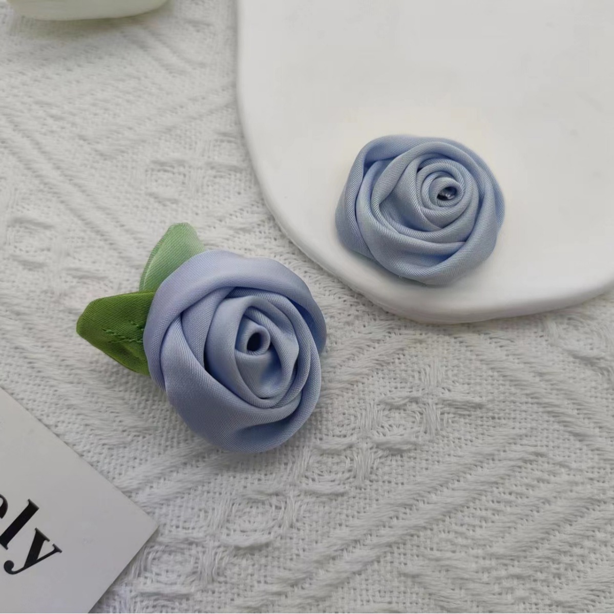 Cross-Border Satin Rose Hair Accessories - Image 3