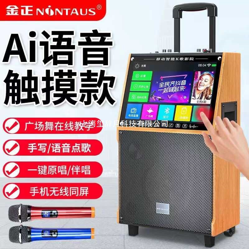 Jinzheng Square Dance Audio Outdoor Bluetooth Speaker Home Karaoke with Display Screen Home Ktv Singing and Singing All-In-One Machine