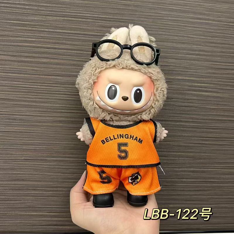 123世代ラブブベビー服17cmラブブブラインドボックス人形ボールスーツ着替えスーツCロナウド着替え服なし|undefined