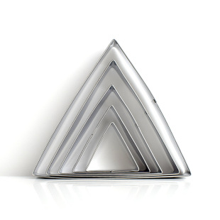 Triangle Stainless Steel Biscuit Mold Sesame Triangle Sushi Rice Balls Pizza Shape West Point Frosting Baking Mold