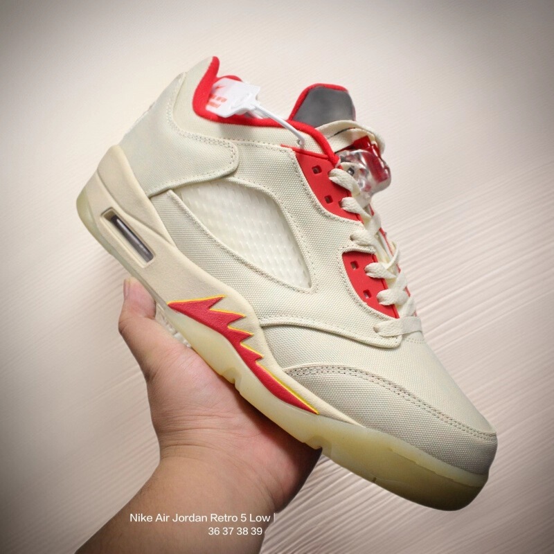 Putian Shoes Cross-Border Men's Shoes Aj5 Low-Top Jordan 5 Men's and Women's Chinese Red Limited Edition Retro Practical Casual Classic Basketball Shoes Putian Shoes Cross-Border Men's Shoes Aj5 Low-Top Jordan 5 Men's and Women's Chinese Red Limited Edition Retro Practical Casual Classic Basketball Shoes