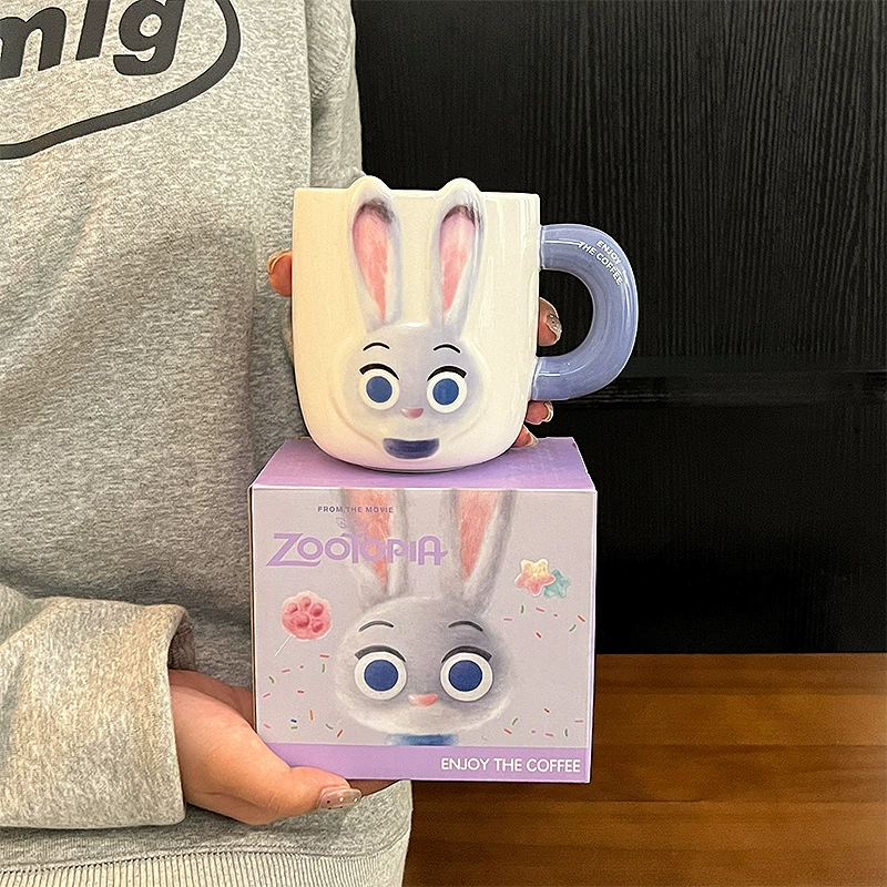 Керамическая кружка (Zootopia Judynik) — 500/650 мл, милый набор подарков с парой персонажей