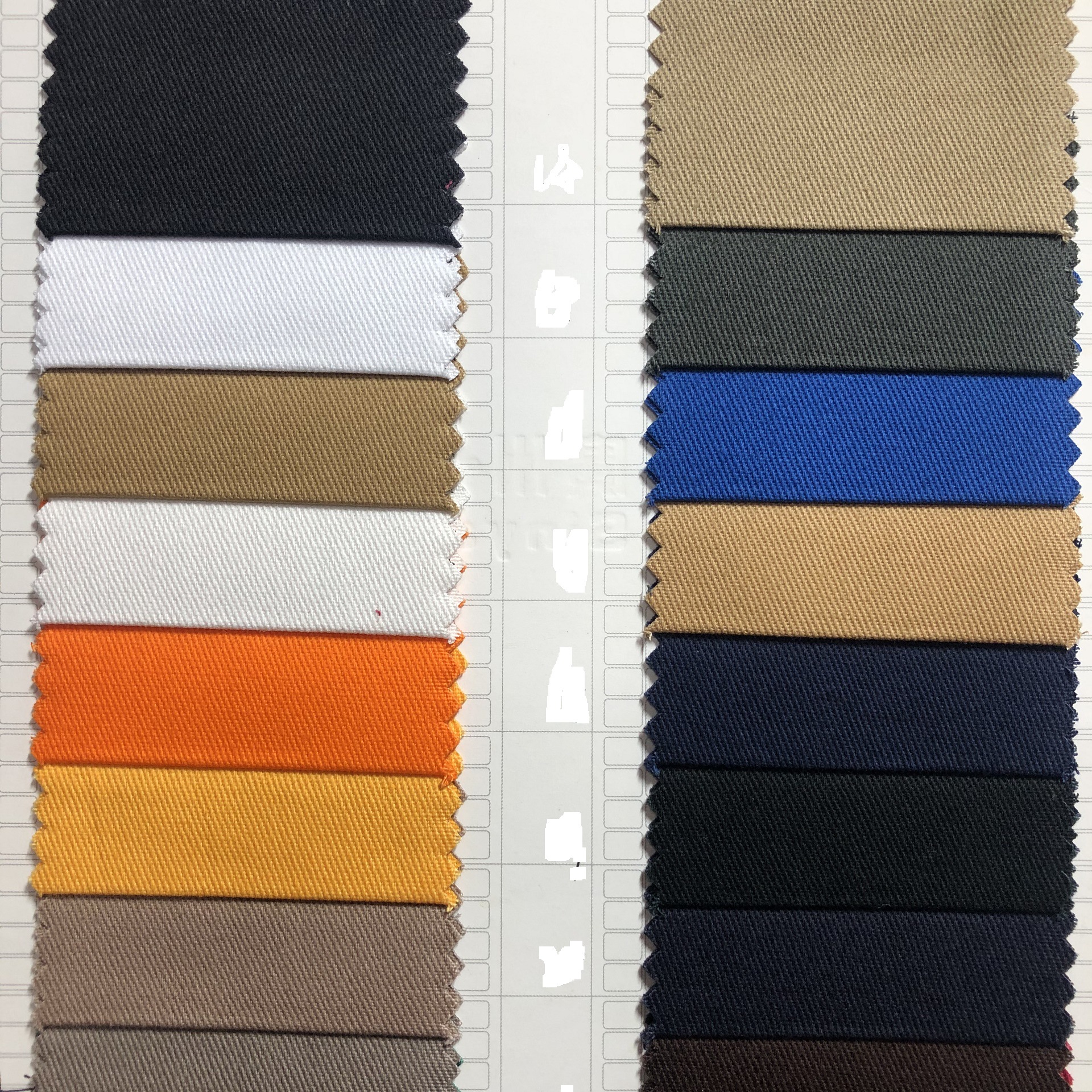 全棉纱卡粗斜帆布阻燃防火布  打铁花服工作服 工程装修围蔽