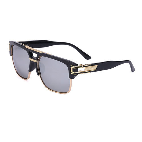  New Men's Sunglasses Driving European and American Large Frame Sunglasses Men's Sunglasses Retro Trend