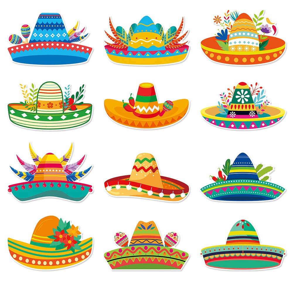 Nuevo México 5 de mayo Fiesta de decoración pared sombrero de fiestas mexicanas atmósfera decoración image 1