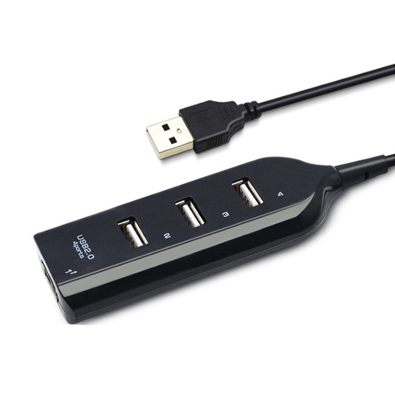4-Port USB Hub for Computers: 1-to-4 Splitter, 1-to-4 Converter, and Docking Station
