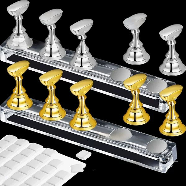 Japanese Nail Art Chessboard Holder Bracket Display Board Making Acrylic Base Student Nail Practice Rack
