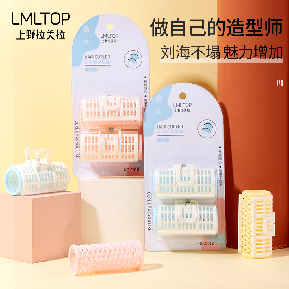 LMLTOP diy 플라스틱 헤어 컬러 2 팩 앞머리 컬링 클립 더블 레이어 환기 헤어 컬러 뷰티 도구