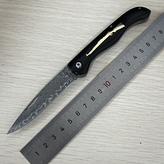 黒檀ハンドル折りたたみフルーツナイフ多機能家庭用キッチン屋外護身ナイフ高硬度鋭い陽江ナイフ