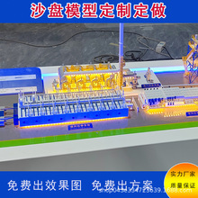 沙盘模型制作化工石油环保机械设备生产线新能源厂区规划模型