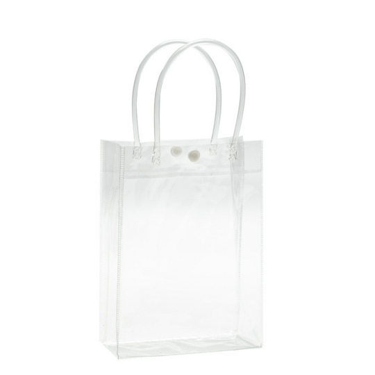 Ready-Made Pvc Plastic Handbag Transparent Hose Thickeneded Red Wine Packaging Bag Souvenir Bag Customization
