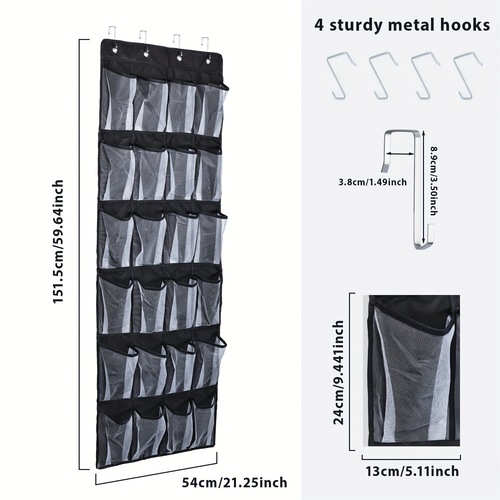 1pc 24 Grid Compartment Hanging Storage Bag Organizer Home