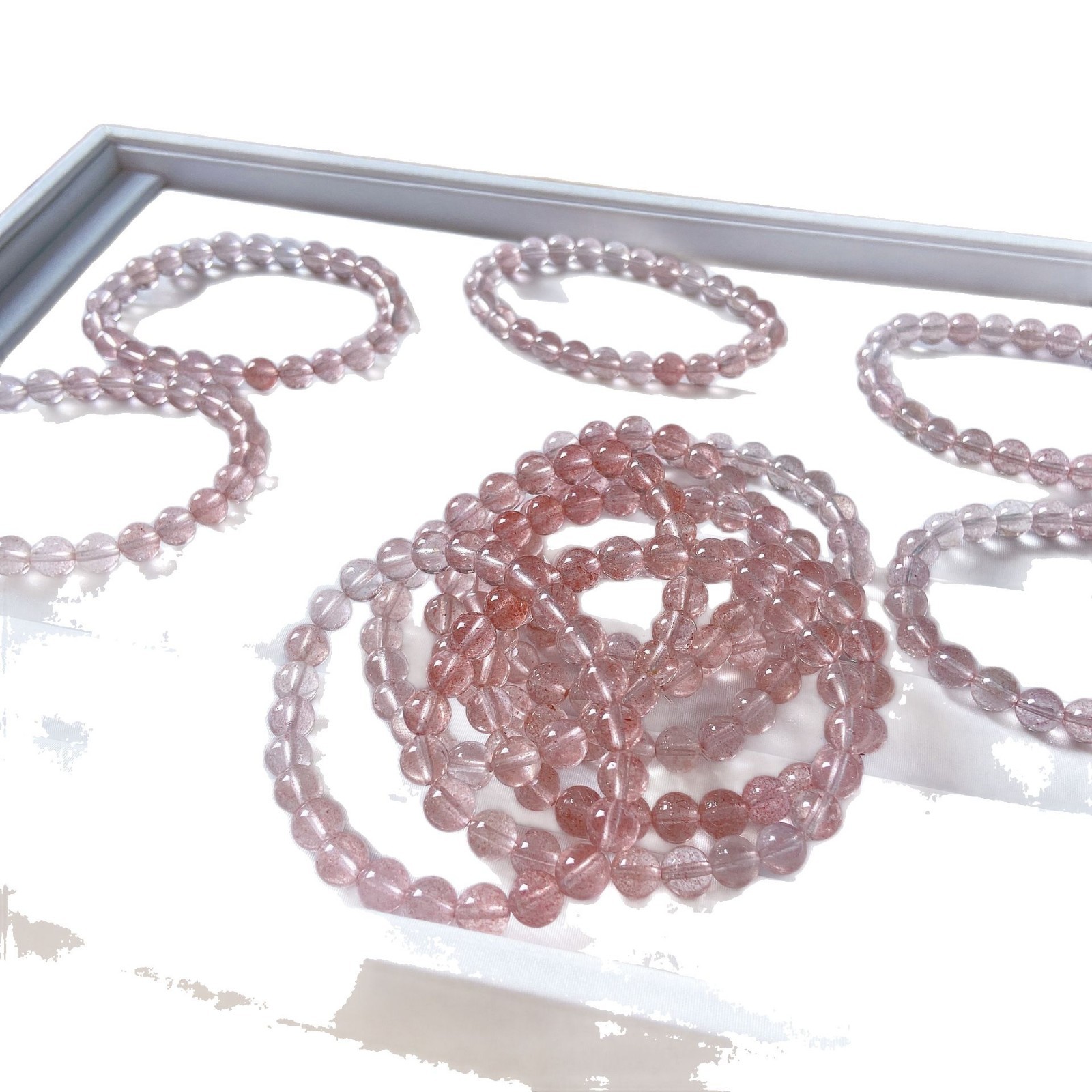 White crystal, bracelet, gradient