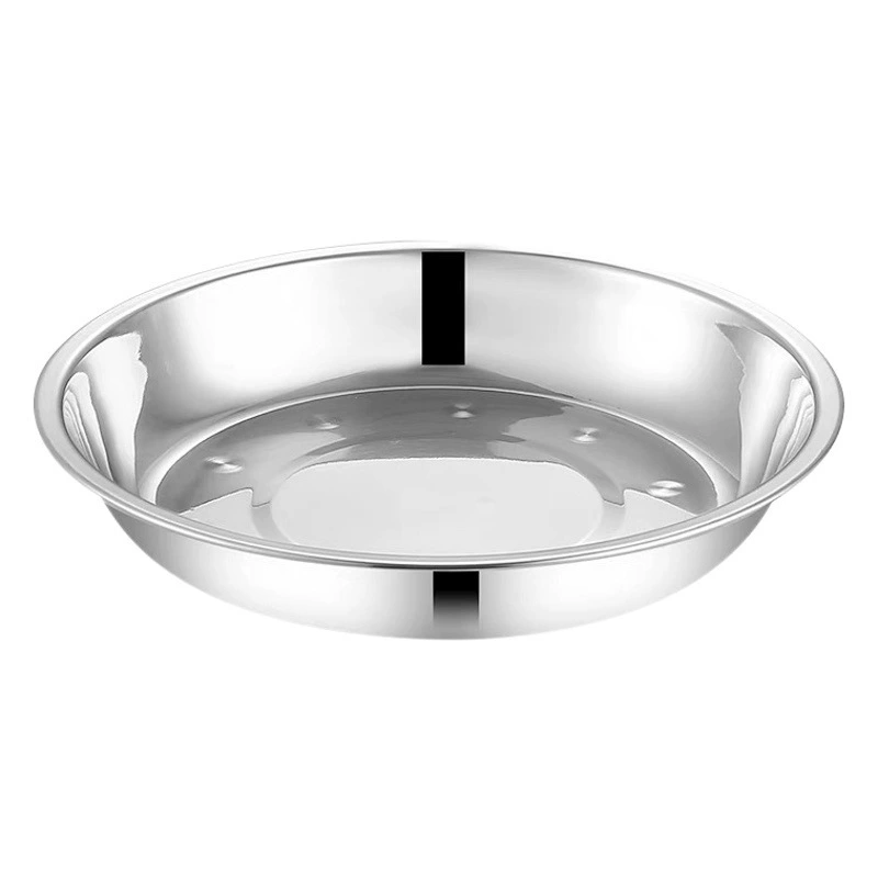 304 тарелка из нержавеющей стали многоразовые блюда тарелка утолщение