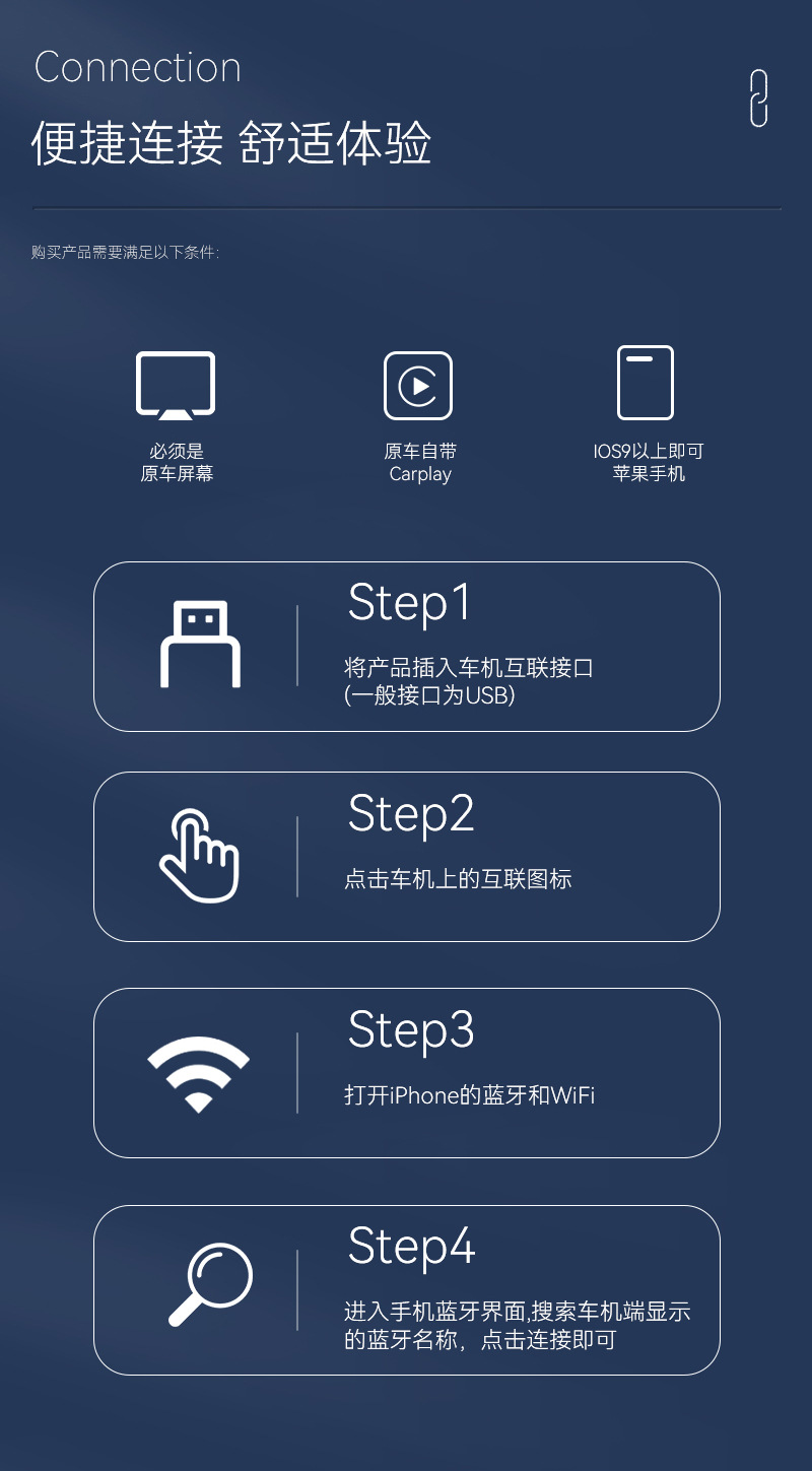 Hot Selling Wireless Carply Box Smart Car-Machine Interconnection Adapter 2in1 Android Autocarplay Box