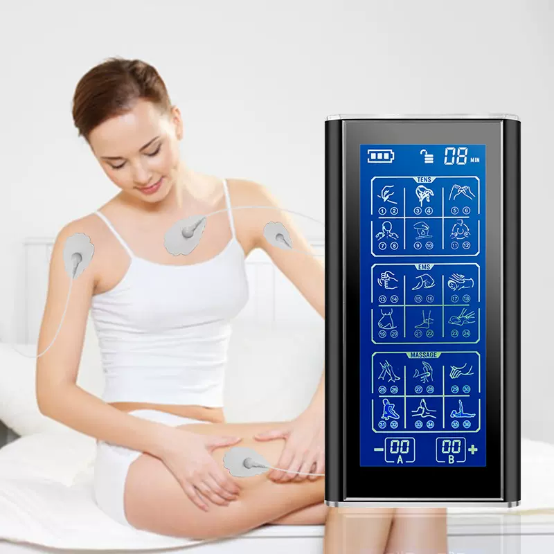 厂家供应跨境大屏理疗仪  双通道多功能按摩仪 小型迷你电疗仪