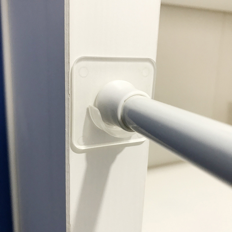 Adhesive type non-perforated curtain rod fixed seat device cross rod door curtain rod support hook bracket telescopic rod bracket accessories