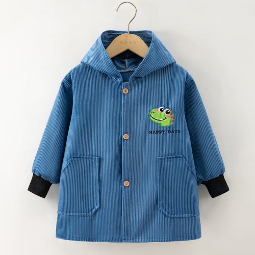 Autumn and winter children's smocks, mid-to-late childhood overalls, outerwear aprons, painting smocks, baby bibs, waterproof meal bibs, protective clothing.