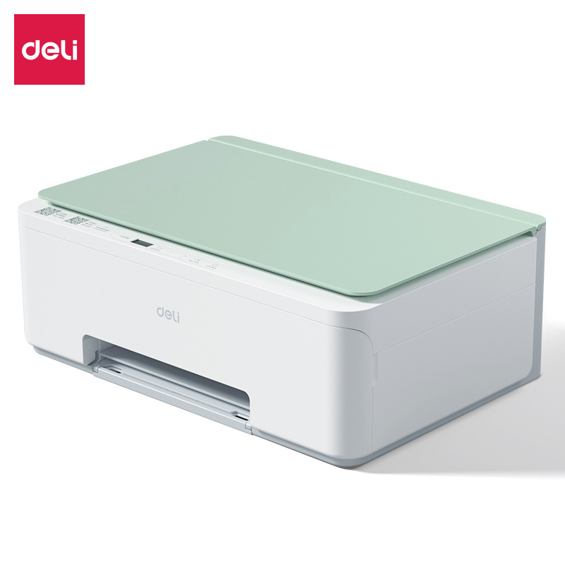 Deli/Deli Home Wireless Printing, Escaneo y Copiar Teléfono móvil Bluetooth Conexión directa Impresora de inyección de tinta en color fotográfico