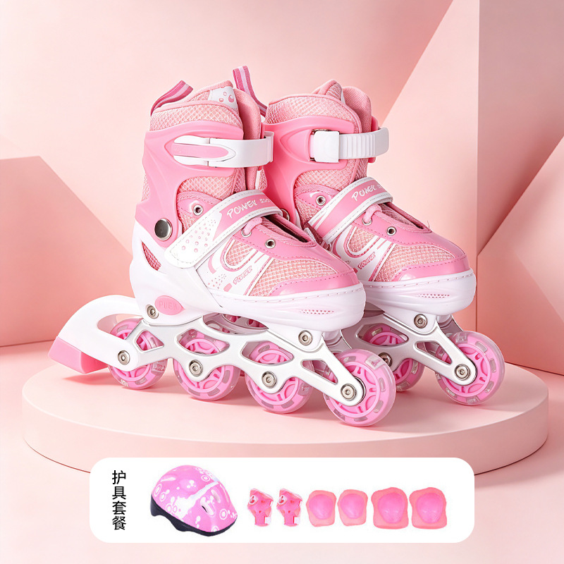 Juego completo profesional de patines en línea para niños transfronterizos patines para principiantes para hombres y mujeres patines para adultos individuales al por mayor