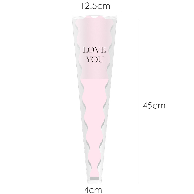 Huaxi día de San Valentín bolsas de flores individuales ramo de flores bolsas DIY rosas transparentes bolsas múltiples materiales de embalaje floral