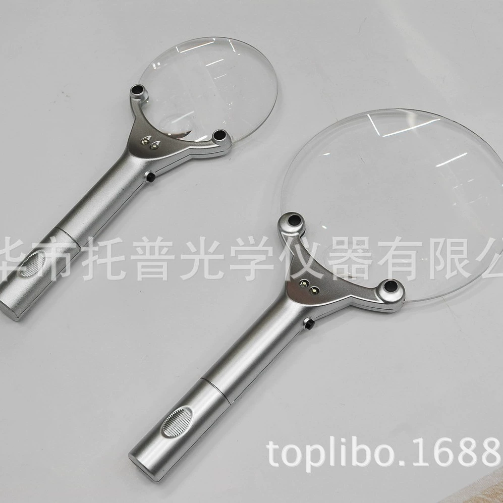 Увеличительное стекло Светодиодная лупа Ручная лупа с подсветкой Увеличительное стекло с бесконечной подсветкой Ручная лупа