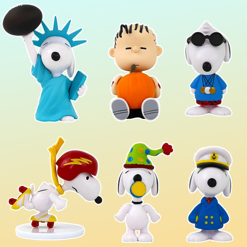 Concert Snoopy Series Figure Dog Blind Box Gashapon Machine Doll Car Ornaments Desktop Decoration Gift Batch
