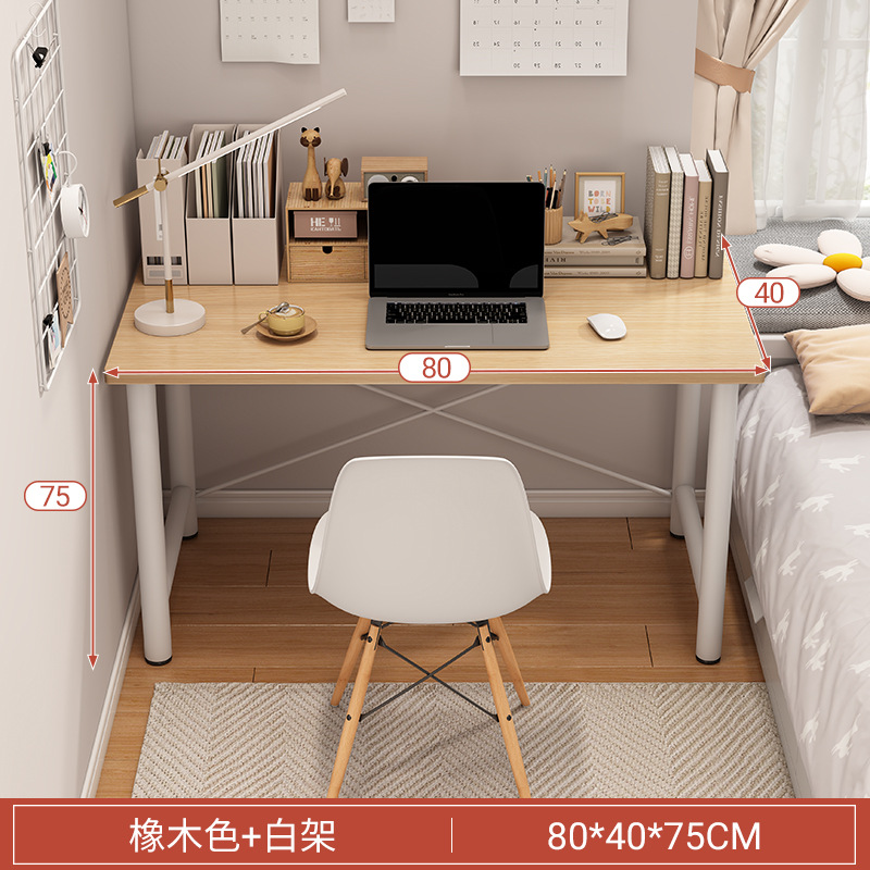 Escritorio simple casa Mesa chica dormitorio simple ins computadora escritorio pequeño apartamento mesa de estudio MESA de maquillaje blanco