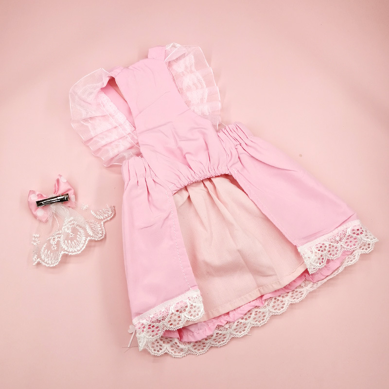 Cotton Material Sweet Cotton Bow Knot Pet Clothing