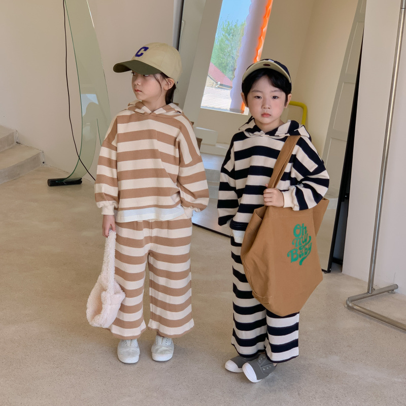 Autumn children's set for men and women with hood for leisure