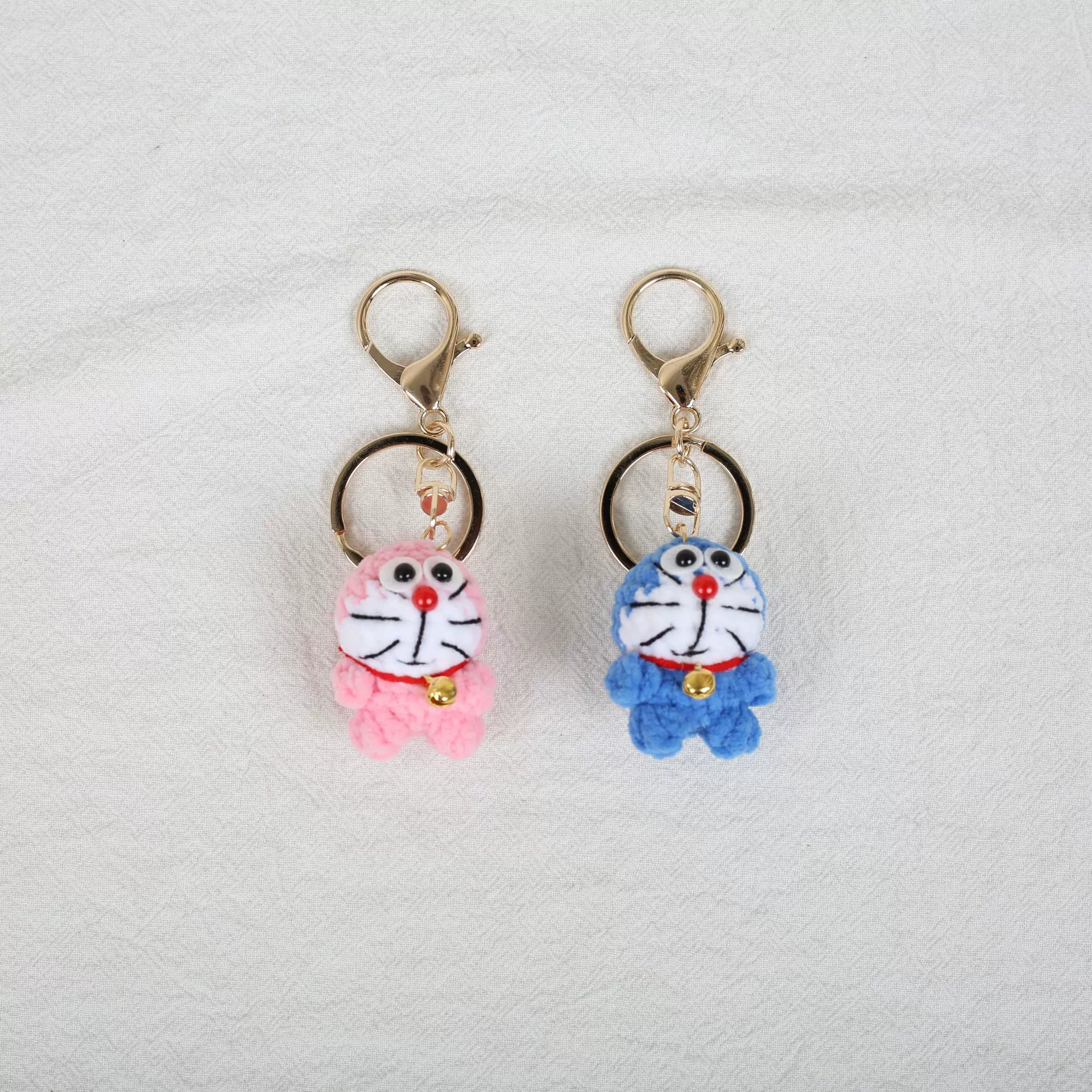 Japanese cute pendant, minifigure, fuchsia children's doll, Doraemon