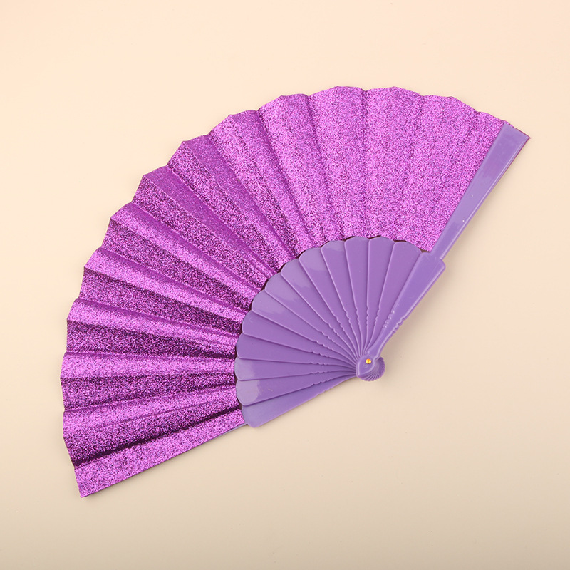 Abanico Plegable de Encaje de Plástico, Estampado, para Danza image 86