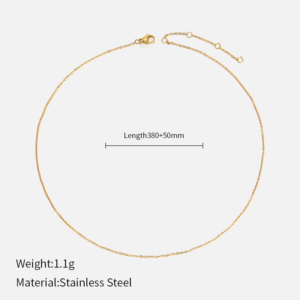 Simple Style Geometric Stainless Steel Gold Plated Necklace