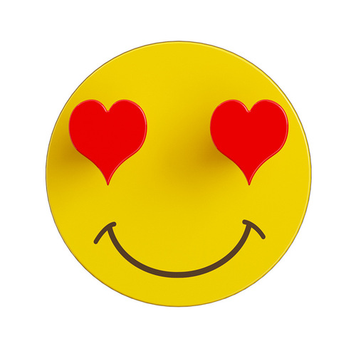 Smiling Face Hook without Punching for Wall Mounting, Dual-Sided Plastic Hook, Cute Cartoon Hook for Home Decoration