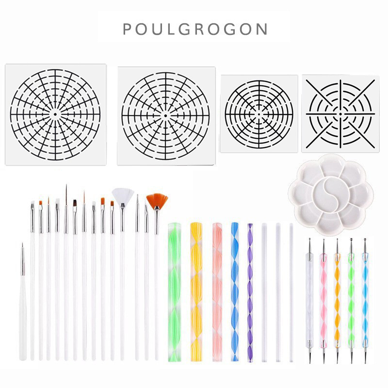 Juego de Herramientas de Pintura Mandala de Plástico y Acrílico, DIY para Pintar a Mano