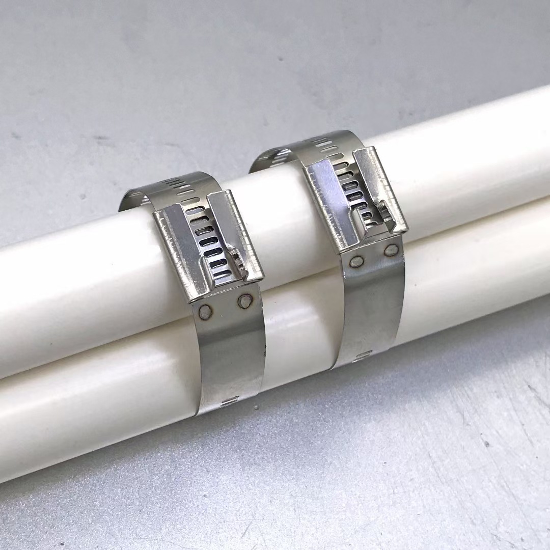 316不锈钢阶梯扎带7*150 250 350活扣式卡齿圆边无毛刺齿形束线带