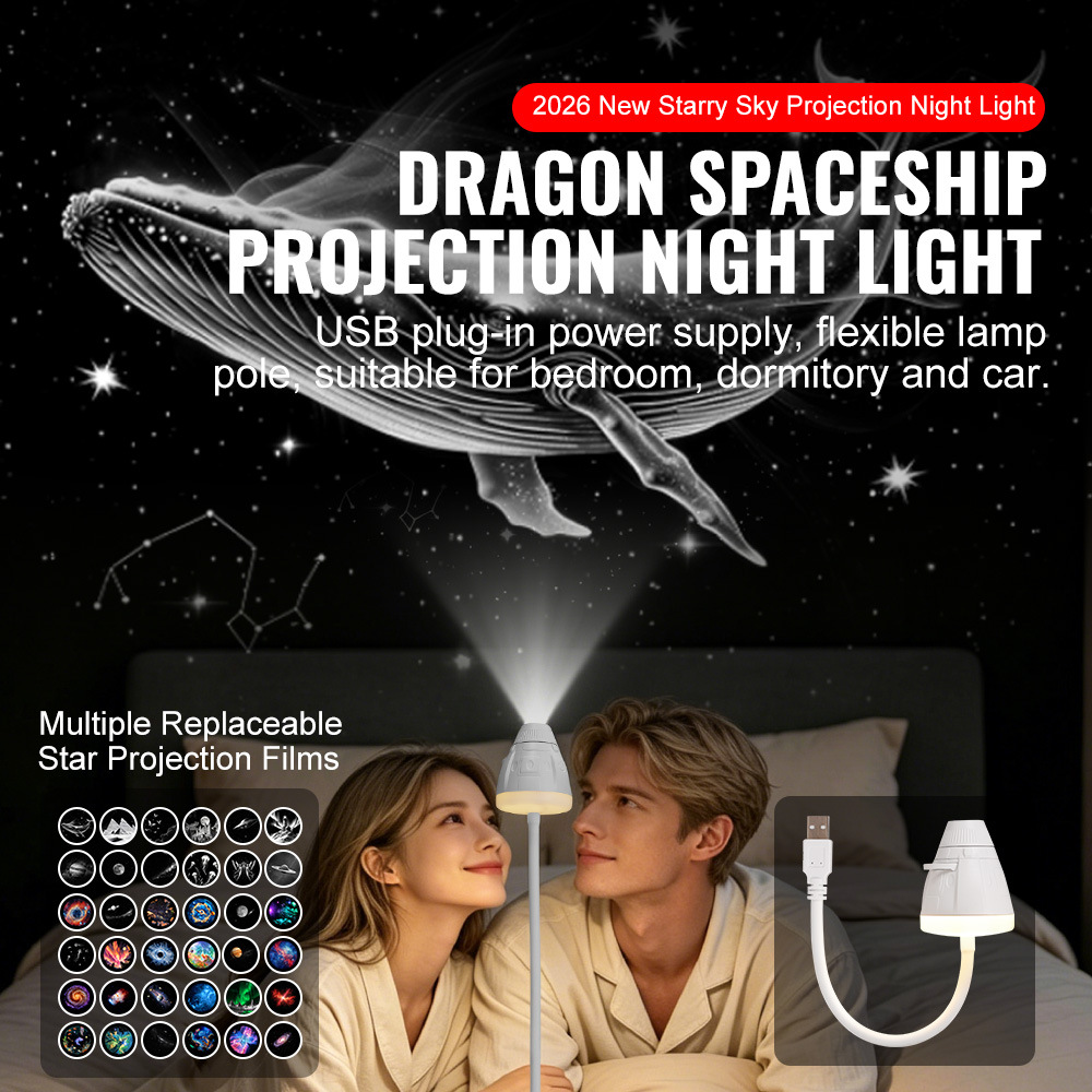 Lámpara de proyección de cielo estrellado OEM certificación CE lámpara de proyección de cielo estrellado reemplazable lámpara de proyección de cielo estrellado USB lámpara de Ambiente lámpara de noche pequeña image 3