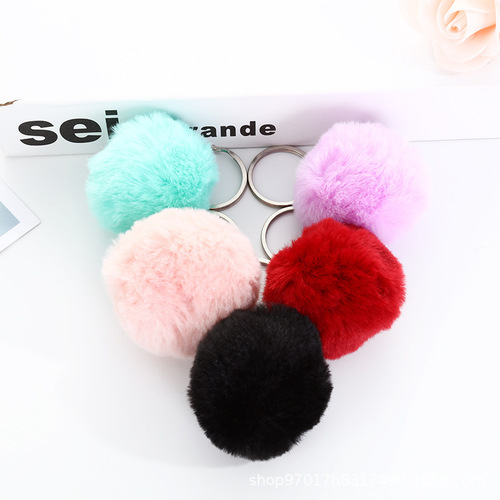 High-quality simulated plush ball 5-8 cm imitation rabbit fur ball diy jewelry colorful fur ball artificial fake fur ball