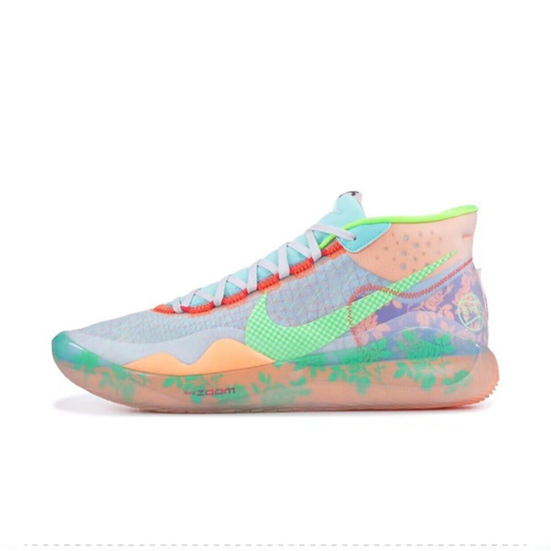 Durant 12 Basketball Shoes Practical Air-Cushioned Angel Kd12 Pink Men's and Women's Wear-Resistant Non-Slip Sports Shoes Durant 12 Basketball Shoes Practical Air-Cushioned Angel Kd12 Pink Men's and Women's Wear-Resistant Non-Slip Sports Shoes