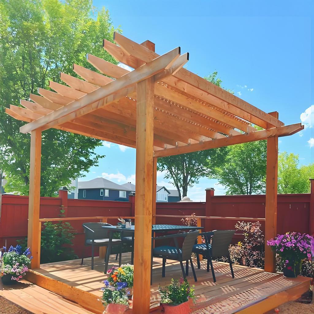 防腐木质葡萄架实木廊架庭院装饰花园凉亭长廊户外遮阳雨棚爬藤架