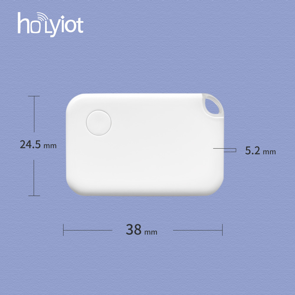 ibeacon可编程ble超薄按钮蓝牙定位信标加速度计人员定位资产跟踪