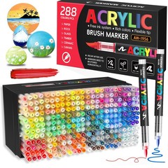 クロスボーダー直接液体アクリルマーカーペン 240 色ソフトヘッド積み重ね可能なカラー学生アート絵画 diy ハンドブック落書きペン