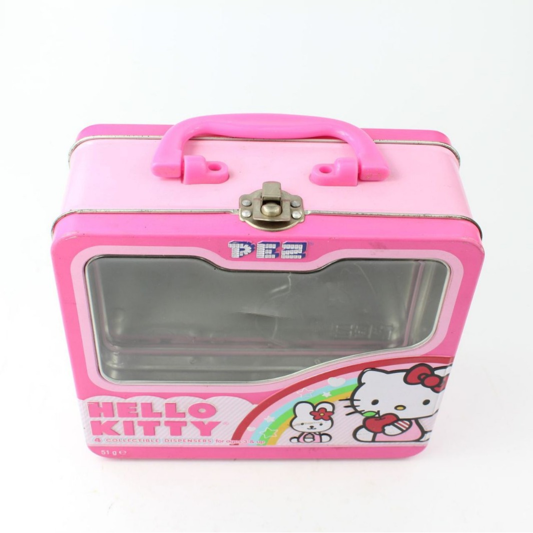 长方形金属带锁扣铁盒手提马口铁盒手提箱玩具收纳盒 开窗马口铁