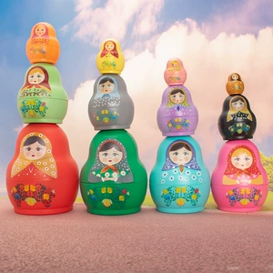 Матрёшки-кольца 12 уровней игра на подбор размера