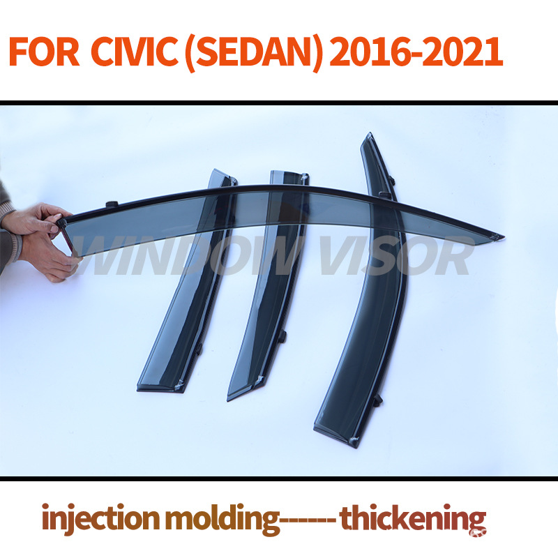 Suitable for 2016-2021 Civic Sedan Rain Visor Civic Fc1-5 Window Visor