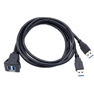 Двухпортовый удлинитель USB3.0 Мужская и женская Пряжка приборной панели автомобиля фиксирующее сиденье USB-удлинитель для зарядки и передачи данных