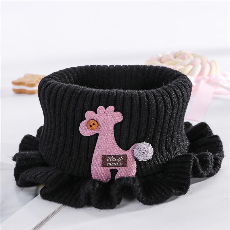 Children's knitted scarf lace false collar winter warm everything neck set for boys and girls scarf windproof knit neck set