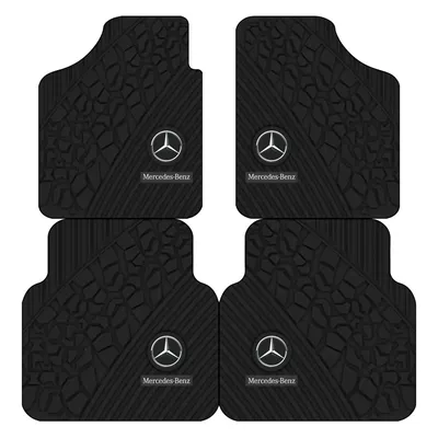 Avtomobil döşəmə paspasları – Cross-Border Best-Selling Diatomaceous Earth Car Floor - three-dimensional-sense-mercedes-benz-logo-two-front-foot-pads-5065cm-diatom-mud-second-generation