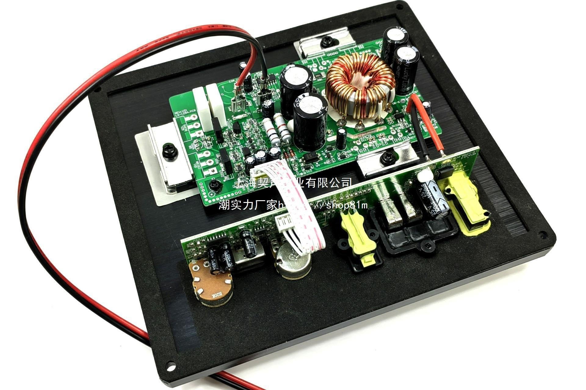 Car subwoofer amplifier board, high-power active car audio amplifier, bridged subwoofer, 12V amplifier, default setting